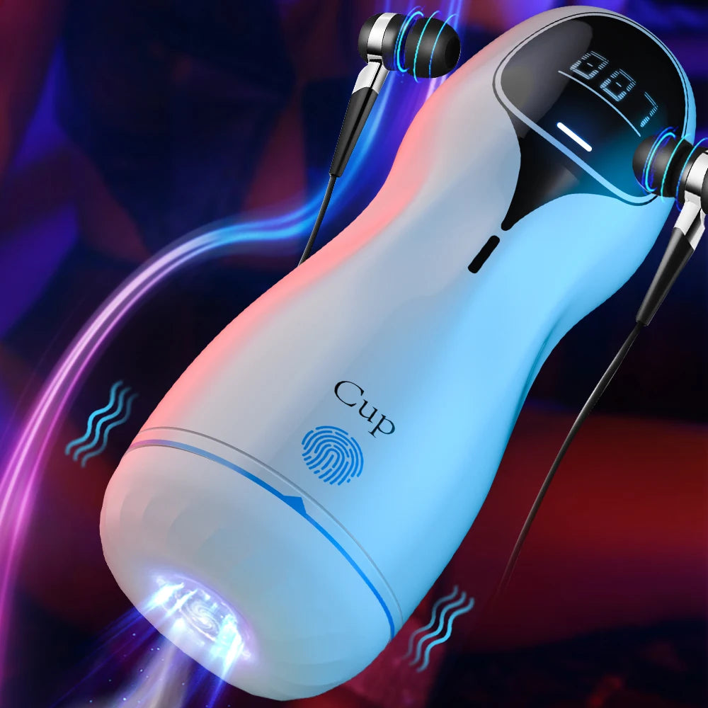 Powerful Sucking Masturbation Cup Realistic Anal Vagina Pocket Pussy Blowjob Massager Male Masturbator Sex Toys for Men 18+ luvshop24