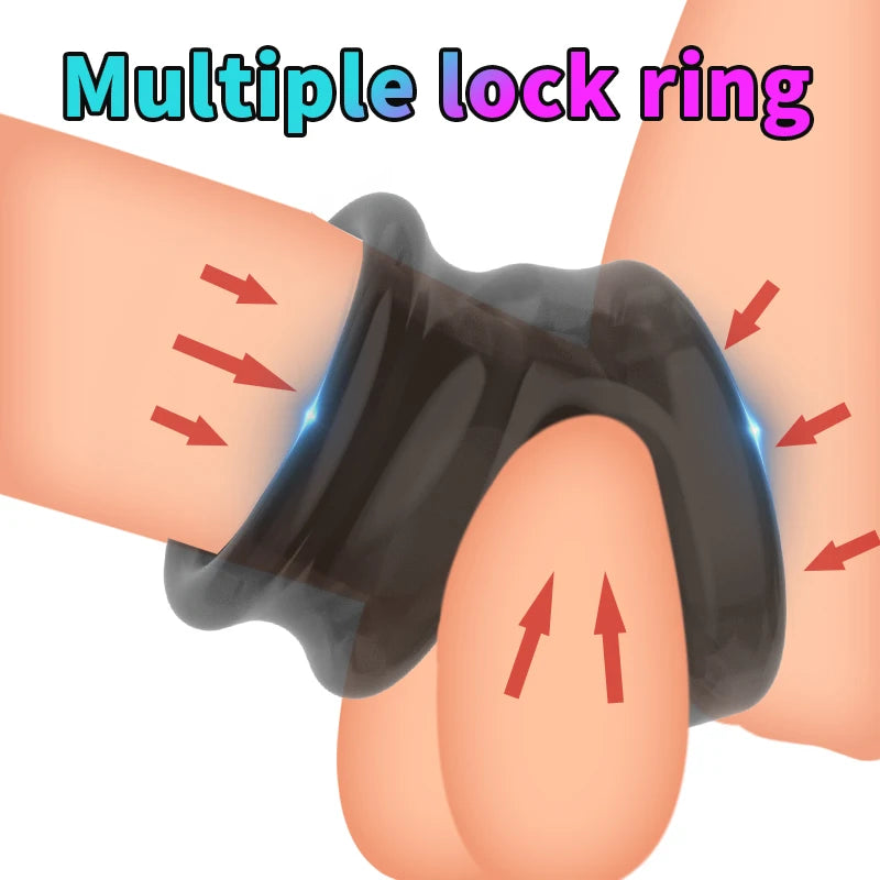 Cock Penis Ring Reusable Delay Ejaculation Stronger Erection Sex Toys Adult Supplies Linen Nozzle Ring Cock Sex Toys For Men luvshop24
