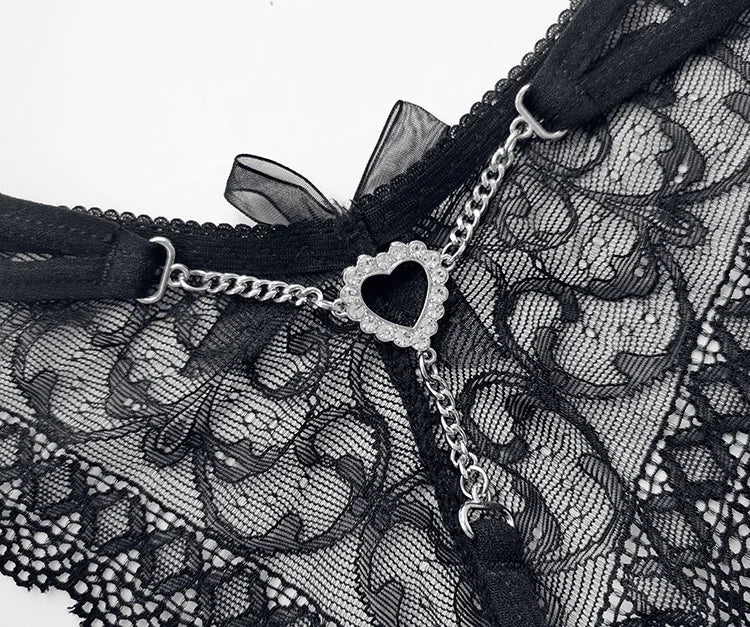 Metal Chain Hot Sexy Women Panties Cotton G String Girls Briefs Letter Thong Erotic Female Underwear Low Waist Intimates luvshop24