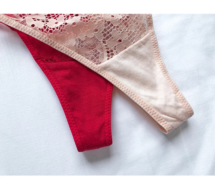 Lace G string Sexy Panties Women Underwear Briefs Hollow Out Thong High Quality Transparent Underpants Lingerie Girls Intimates luvshop24