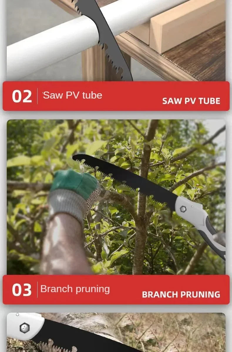 1PCS Multifunctional Folding Hand Saw Outdoor Logging Saw Woodworking Folding Portable Saw For Garden Pruner Gardening Tools luvshop24