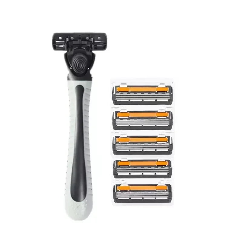 Shaver Brand New Design Men Razor Shaving Three Layer Shaver Reusable Razor Imported Blade Multi Tool Head Change luvshop24