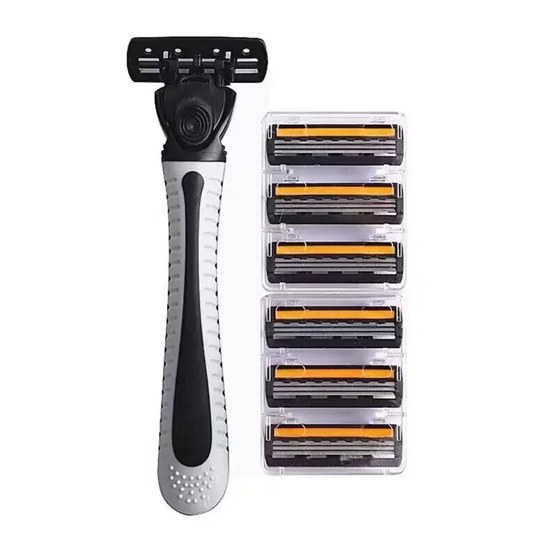 Shaver Brand New Design Men Razor Shaving Three Layer Shaver Reusable Razor Imported Blade Multi Tool Head Change luvshop24