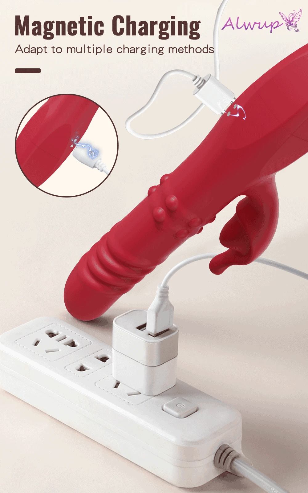 Rabbit Vibrator For Women Powerful G Spot Telescopic Rotating Clitoris Vagina Stimulator Female Masturbator For Adult Sexy Toys luvshop24