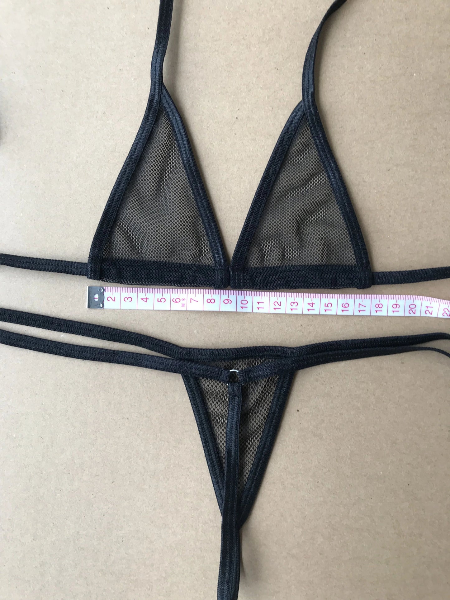 DEKA Women Sexy Bandage Mini Micro Bikini Set Mesh Transparent Erotic Bathingsuit Beachwear Sunbath Lingerie Underwear Plus Size luvshop24