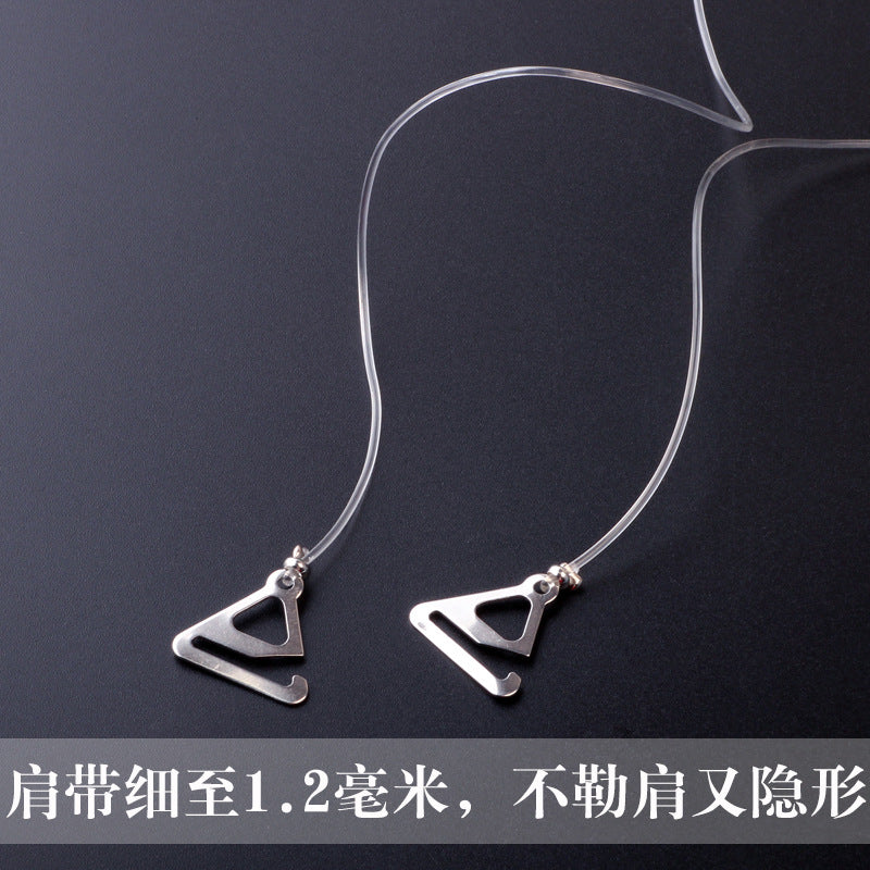 1 Pair Summer Transparent Bra with Silicone Bra Accessories Bra Straps Ladies Adjustable Transparent Hook Invisible Straps luvshop24