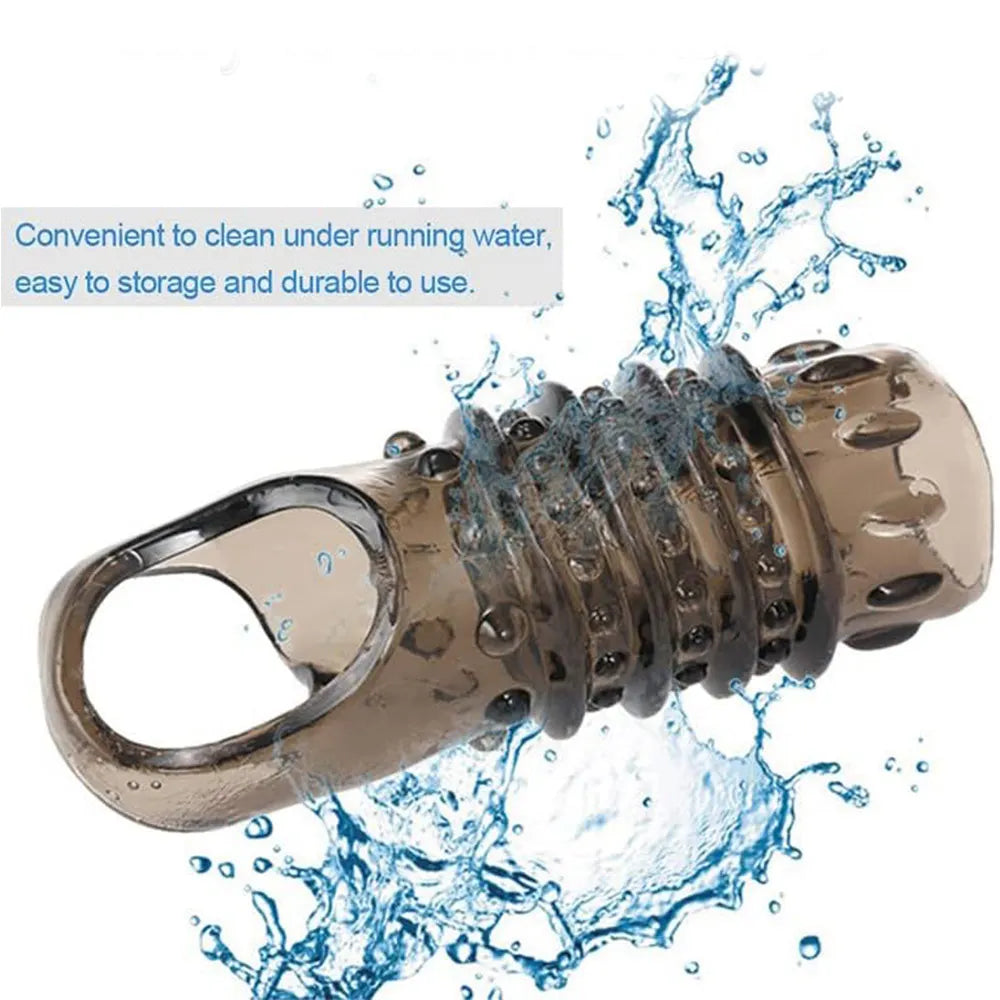 Cock rings for men reusable silicone penis enlarge sleeves delay ejaculation stronger erection stimulation sex toys for couple luvshop24