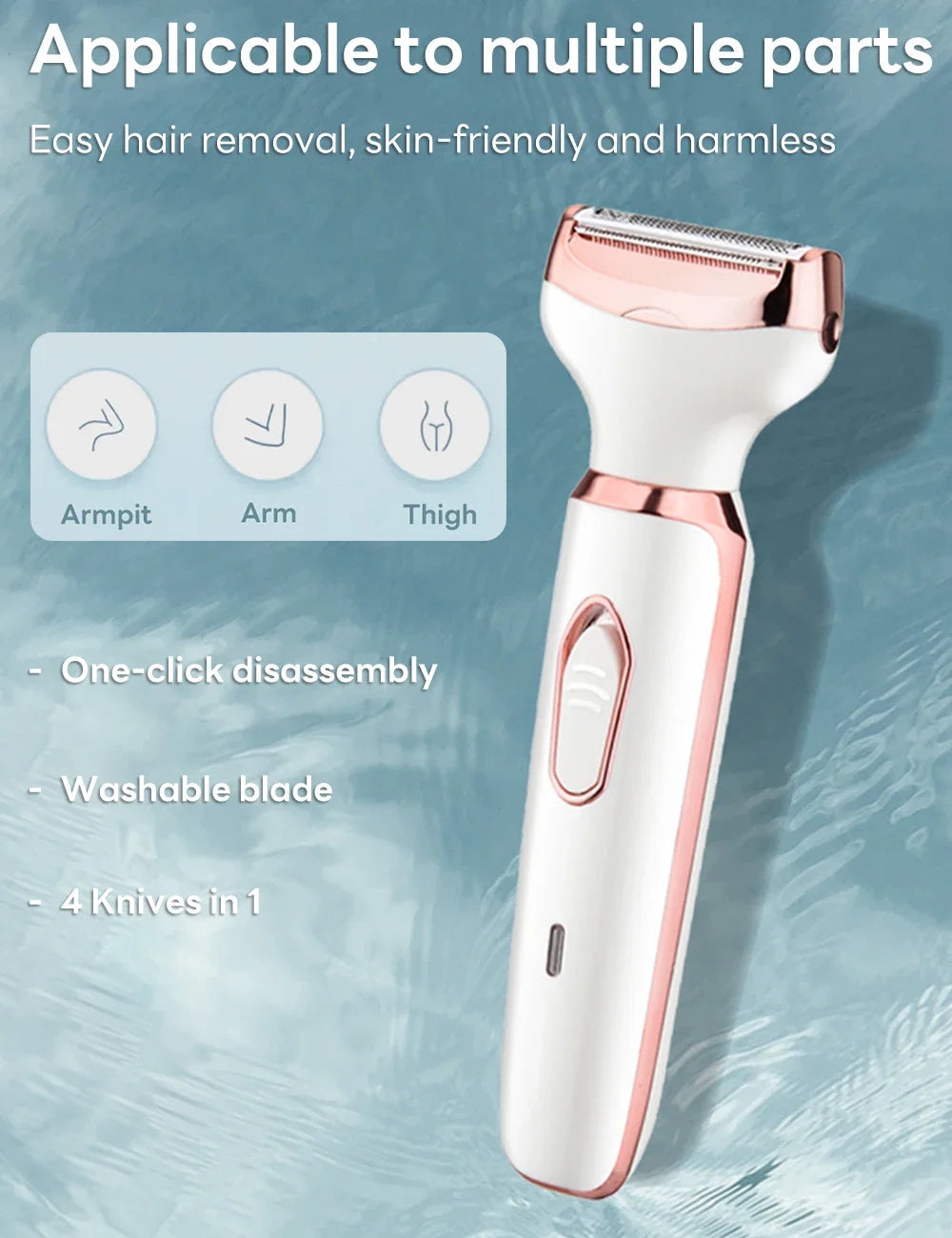 4 In 1 Portable Electric Haircut Trimmer epilator woman facial intimate area for body hair removal Gifts For Women luvshop24