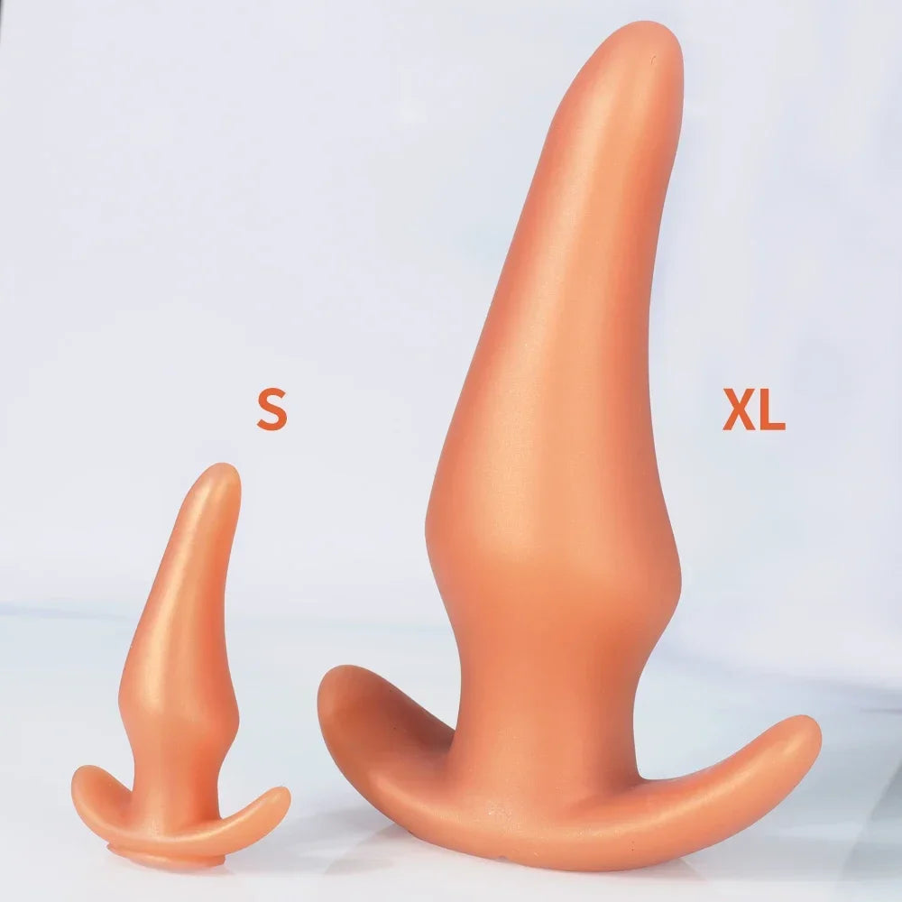 Wearable Anti Drop Soft Anal Plugs Prostate Massage Liquid Silicone Huge Butt Plug Anal Training Comfortable To Wear Butt Plug luvshop24