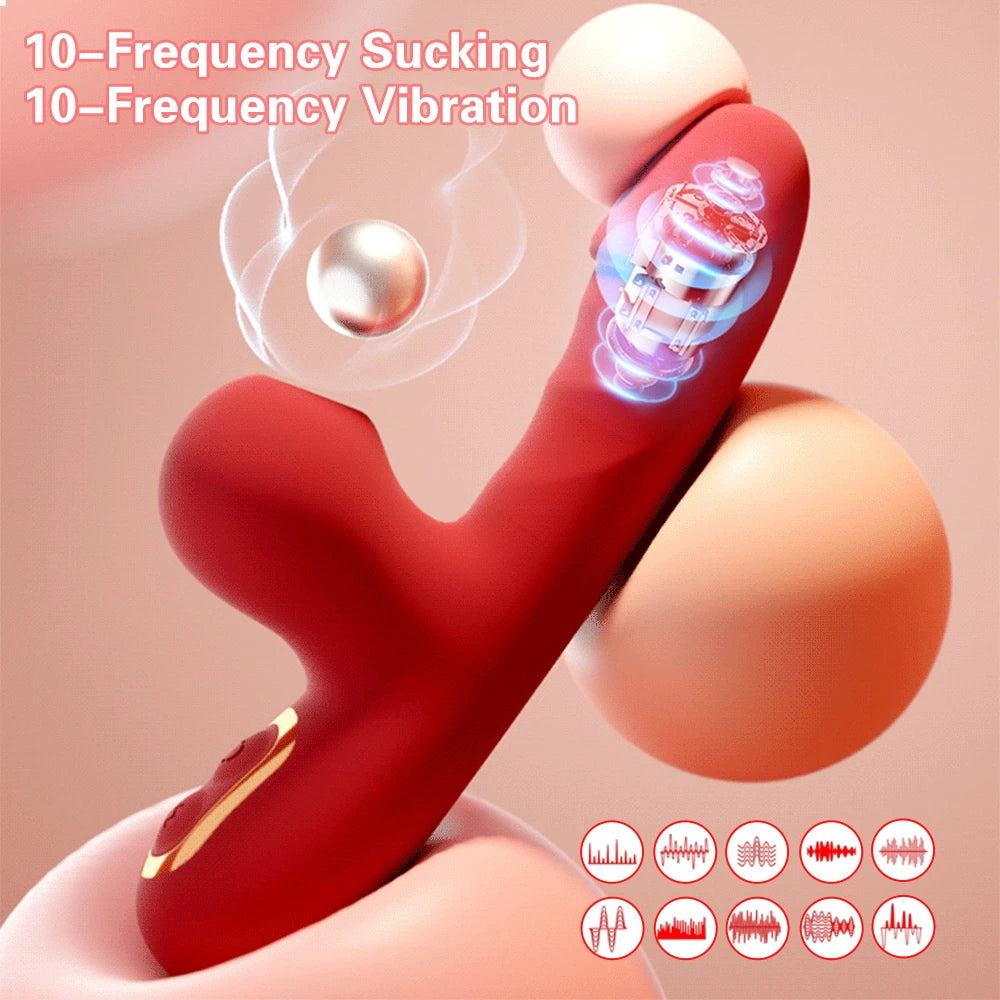 Vibrator Sucking Heating G Spot Vibrating Dildo Massager Vibrator Clitoris Sucking Clit Stimulator Female Masturbator For Women luvshop24