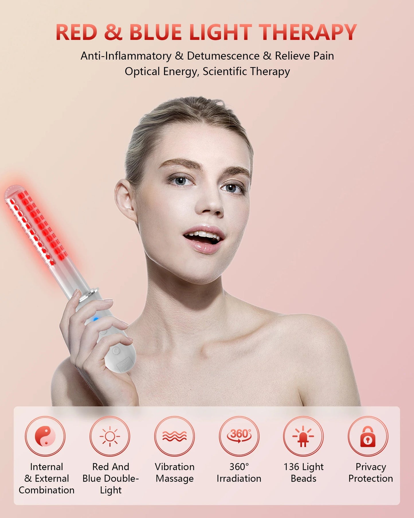 KTS Vaginal Vibrator Wireless Vaginal Massager Red Light Therapy Device for Vaginitis Female Sex Wand Vaginal Tightening Device luvshop24