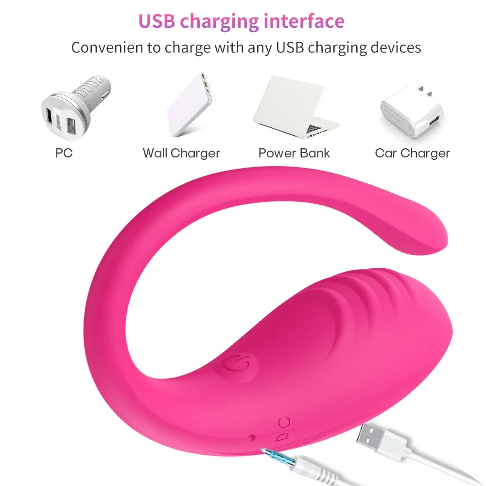 Wireless Bluetooth Women Control App Vibrating Egg G-spot Clitoris Vagina Mastubator Panties Fidget Vibrator Sex Toys for Couple luvshop24