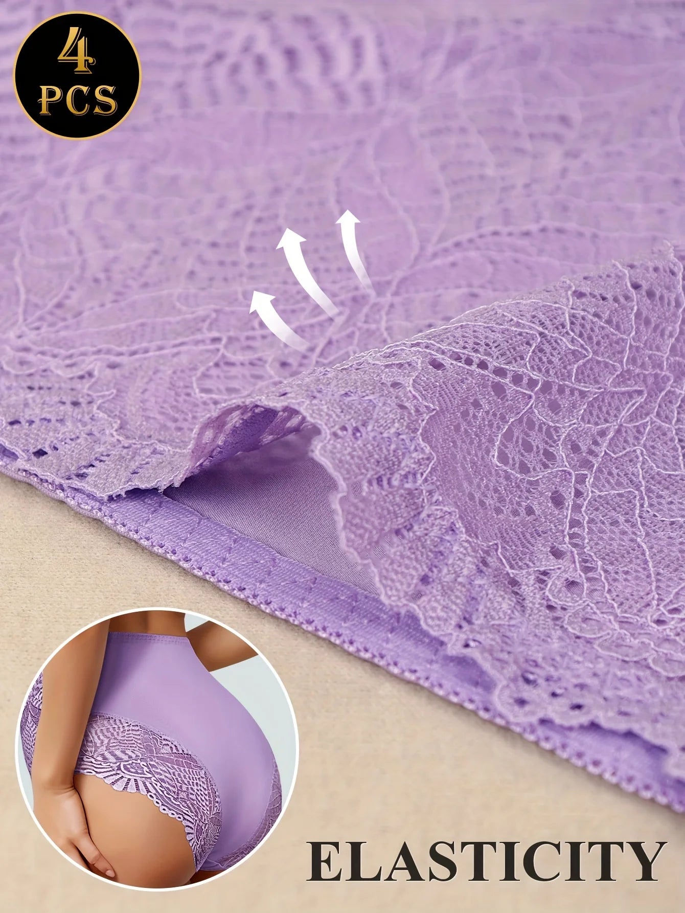 Women's Underwear - Elegant Floral Lace panties, Soft Everyday & Special Occasion Panties, Non-Sheer Breathable Soft luvshop24