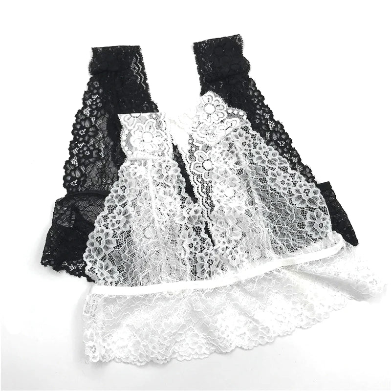 Sheer Lace Bra Tops Women Sexy Lingerie Corset Mesh Lace Bra Ladies Seamless Crop Underwear sexy bras for women langerie sexy luvshop24