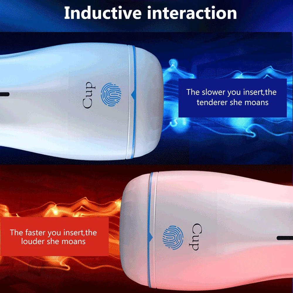Automatic Sucking Masturbator Cup For Men Realistic Vagina Pussy Blowjob Oral Sucktion Masturbation Cup Vibrator Adult Sex Toys luvshop24
