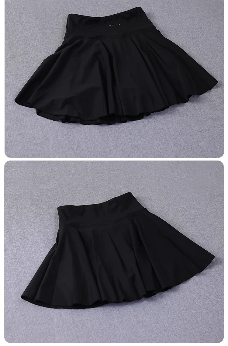 Yoga Wear Athletic Skorts Running Workout Sports Skirts High Waisted Pleated Tennis Skirt for Women luvshop24