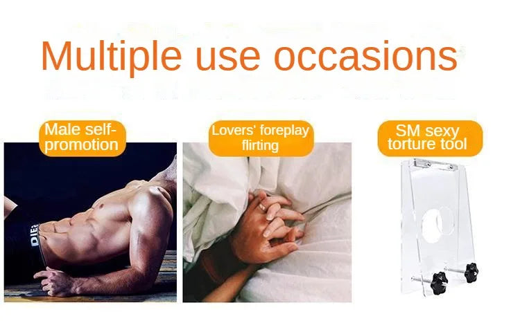 Male Ball Crusher Cock Rings Cage Thicken Penis Testicle Crusher Erotic Toys For Adults Men Bondage Ballstretcher luvshop24