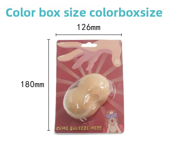 Stress Relief Balls Realistic Male Testicle Design Soft Plastic Squeezable Toy for Men Adult Entertainment Egg Shaped Toys luvshop24