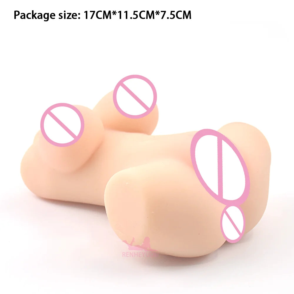 RENHEYUOU Sex Doll Sexy Muscle Big Dildo Gay Insertable Anal Big Ass Bodybuilding Torso Doll Half Body Adult Sex Toys 18+ XXX luvshop24