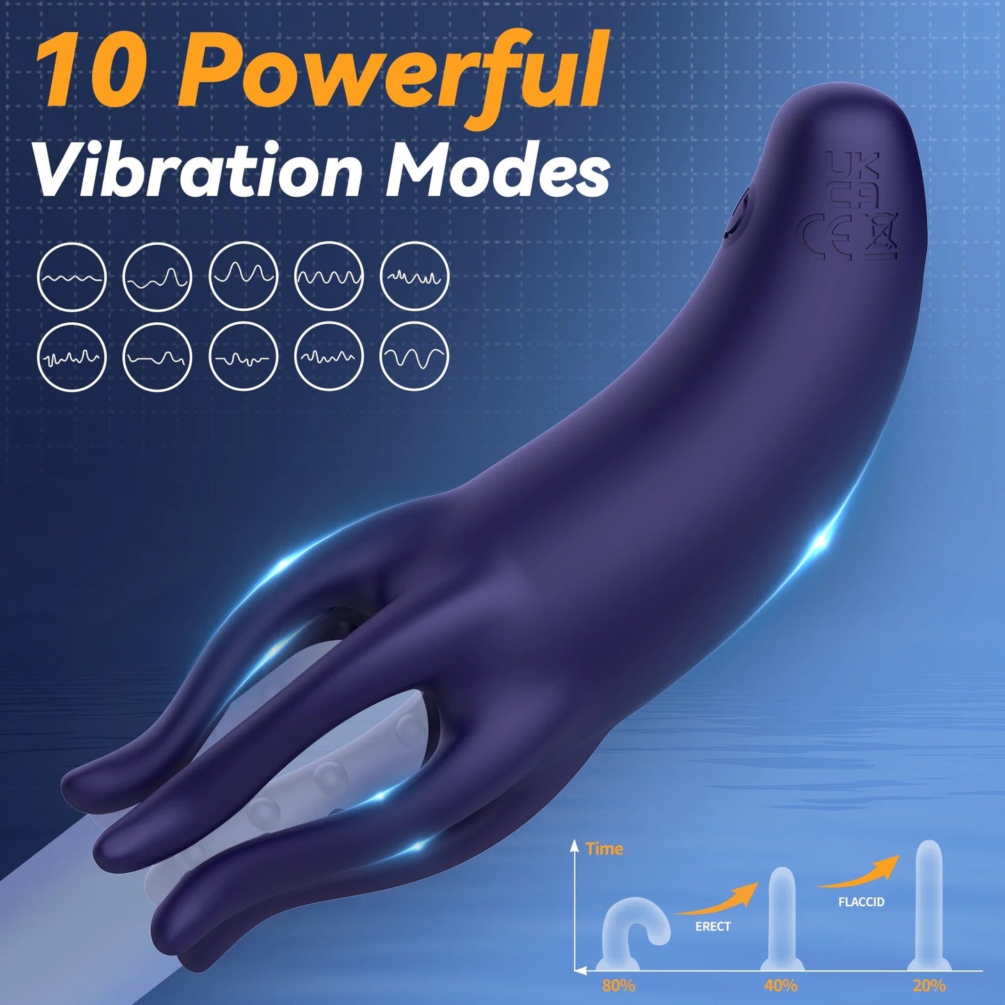 Glans Trainer for Men Powerful Vibrating Penis G Spot Masturbator Soft Fingertip Prolong Endurance Massage Vibrator Erotic Toys luvshop24