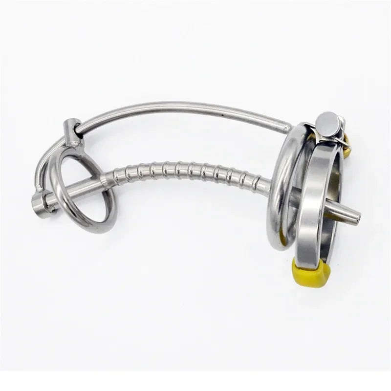 Stainless Steel Male Penis Cage Metal Chastity Device Erotic Urethral Lock Cock Ring Men's Adult Goods Erotic Products Sexyshop luvshop24