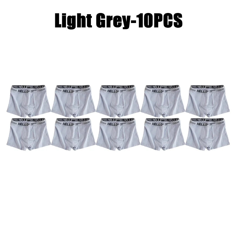 1-20Pcs Mens Underwear Male Boxers Sexy Underpants Comfortable Breathable Fashion Boys Panties Underwear Boxershorts Men luvshop24