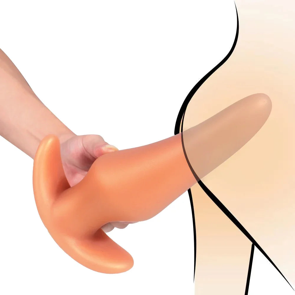 Wearable Anti Drop Soft Anal Plugs Prostate Massage Liquid Silicone Huge Butt Plug Anal Training Comfortable To Wear Butt Plug luvshop24
