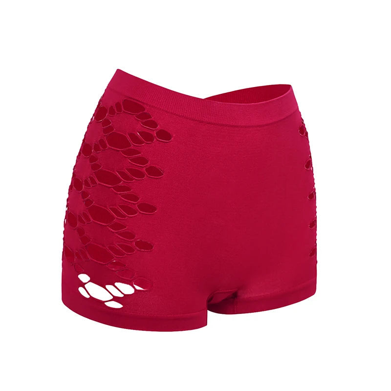 1pcs Hollow Out Sexy Women Popular Women's Boxer Underwear Lady Comfortable Safety Pants Sports Female Hipster Boyshort Panties luvshop24