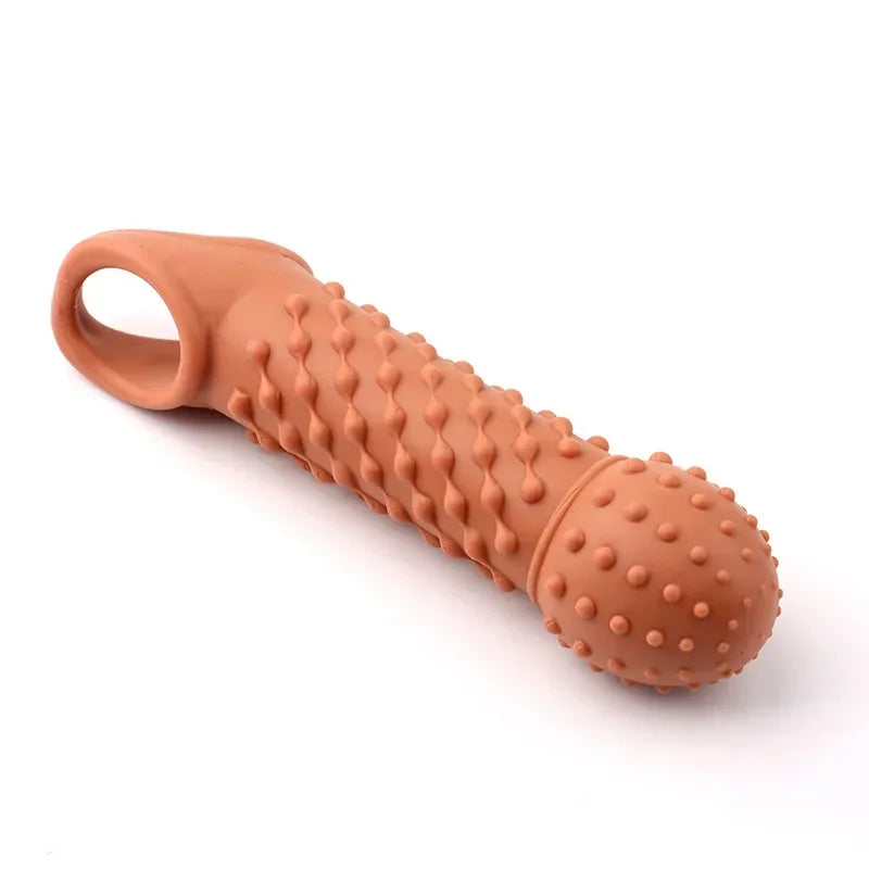 Reusable Condom for Sexual Pleasure Hard Rough Big Condom Penis Sleeve Extender for Men Delay Ejaculation luvshop24
