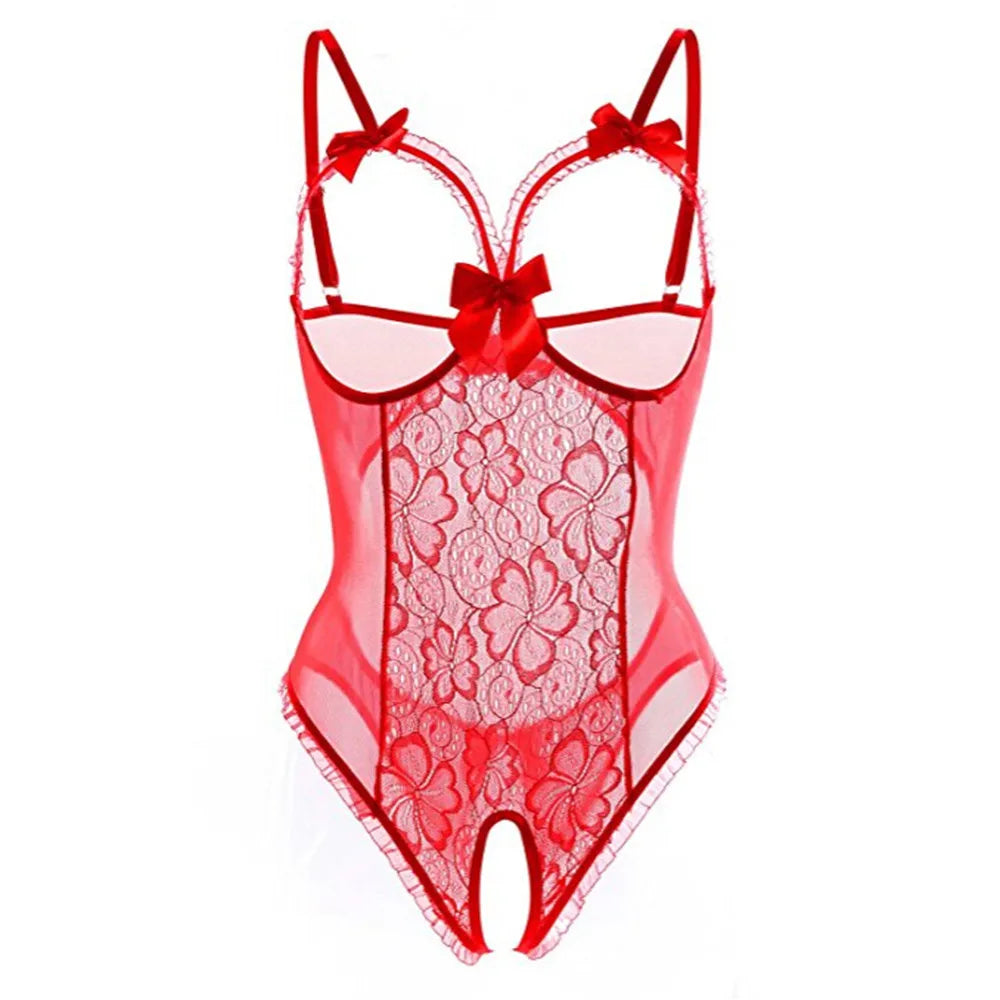 Erotic Lingerie for Women Lace Crotchless Underwear Hot Sex Babydoll Dress Hot Lace Female Erotic Costume Naughty Exotic Sets luvshop24