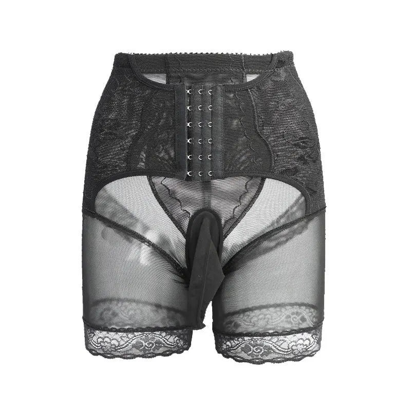 Sissy Pouch Panties Men's Tummy Control Shapewear Underwear High Waist Body Shaper Slimmming Girdle Waist Trainer Lace Briefs luvshop24