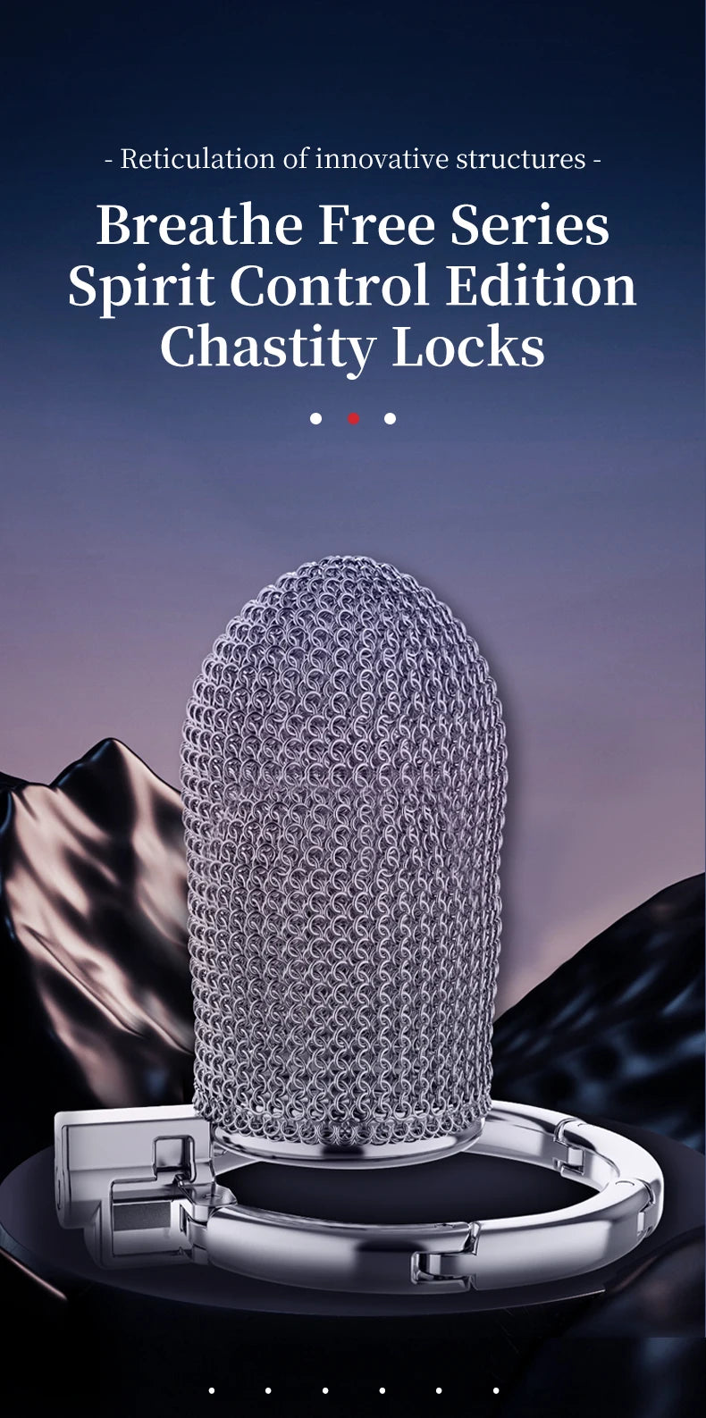 Male Metal Mesh Chastity Cage Sexy Adult Man Chastity Device Cock Cage Adjustable Penis Ring Chastity Lock BDSM Sex Toys For Men luvshop24