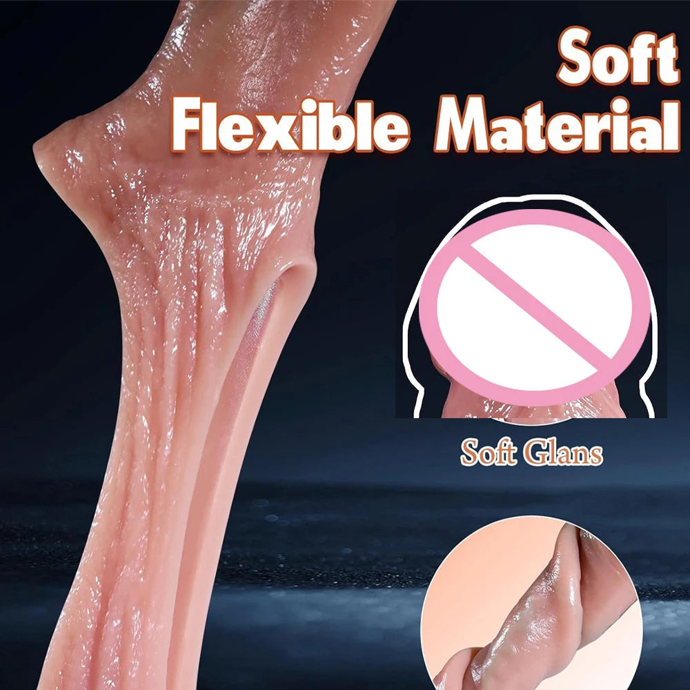 Penis Cock Sleeve Male Sex Toy Penis Enlarger Extender for Men Realistic Dildo Penis Ring to Lock the Sperm Male Penis Training luvshop24