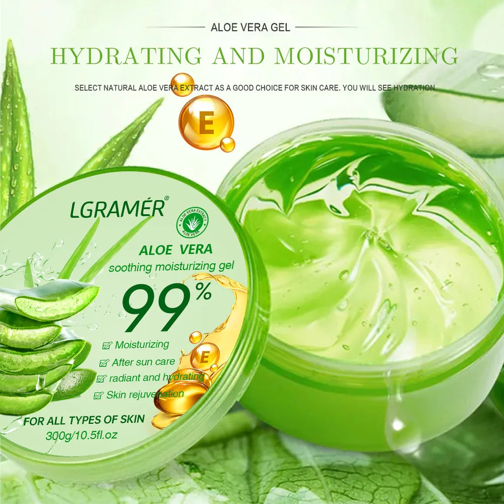 99% Aloe Vera Moisturizing Gel Refreshing Non Sticky Facial Facial Cream Wash Free Deep Nourishing Maintain Skin Face Care Skin luvshop24