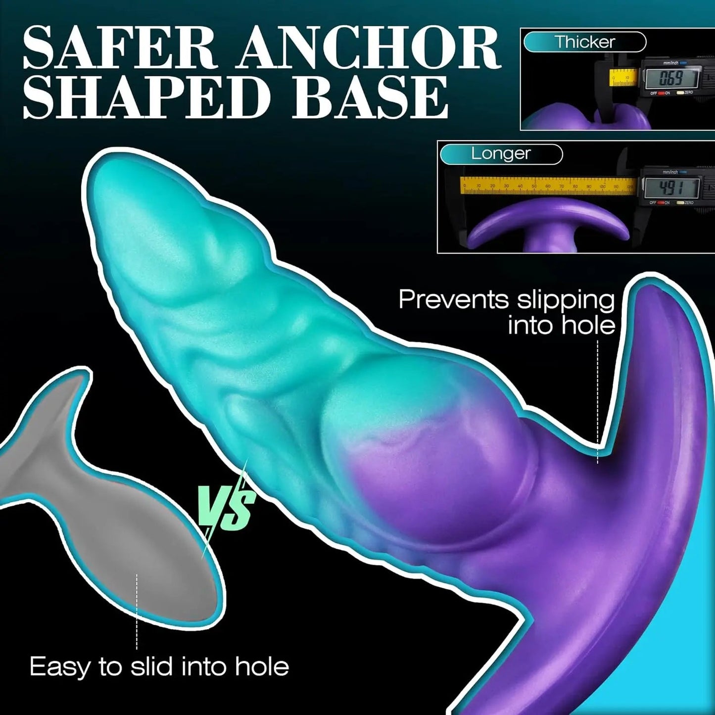 Wearable Anti Drop Soft Anal Plugs Prostate Massage Liquid Silicone Huge Butt Plug Anal Training Comfortable To Wear Butt Plug luvshop24