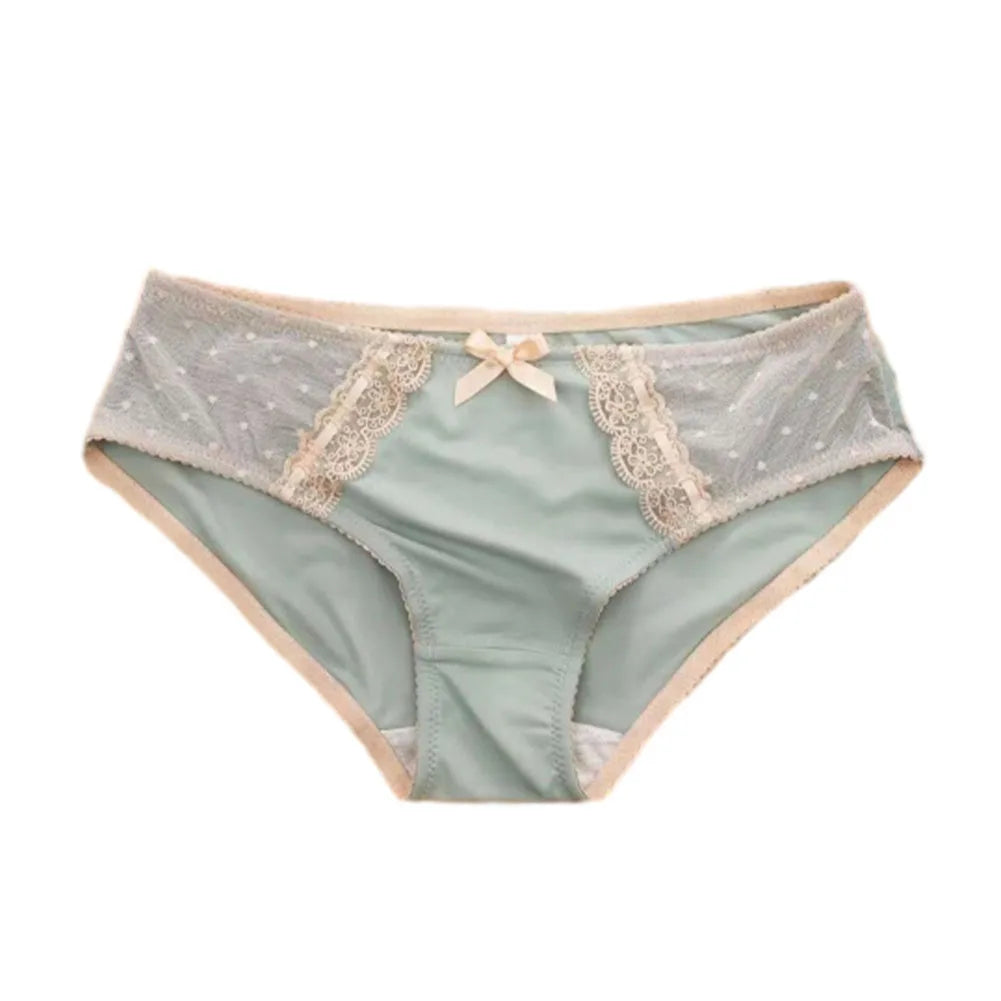 Lace Briefs Sexy Panties For Women Ice Silk Panties Large Underwear Women's Seamless Feminino Lingerie Female Elastic Underpants luvshop24