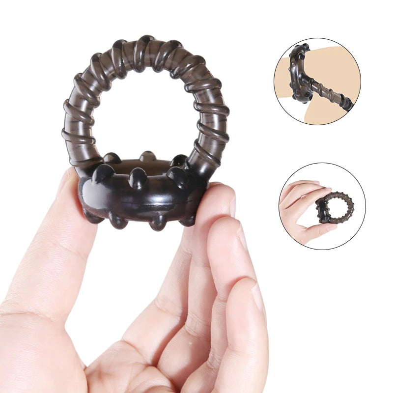 Silicone Cock Ring Soft Realistic Penis Sleeve Extender Condom Penis Ring Delayed Ejaculation Dick Cover Case Cock Header luvshop24