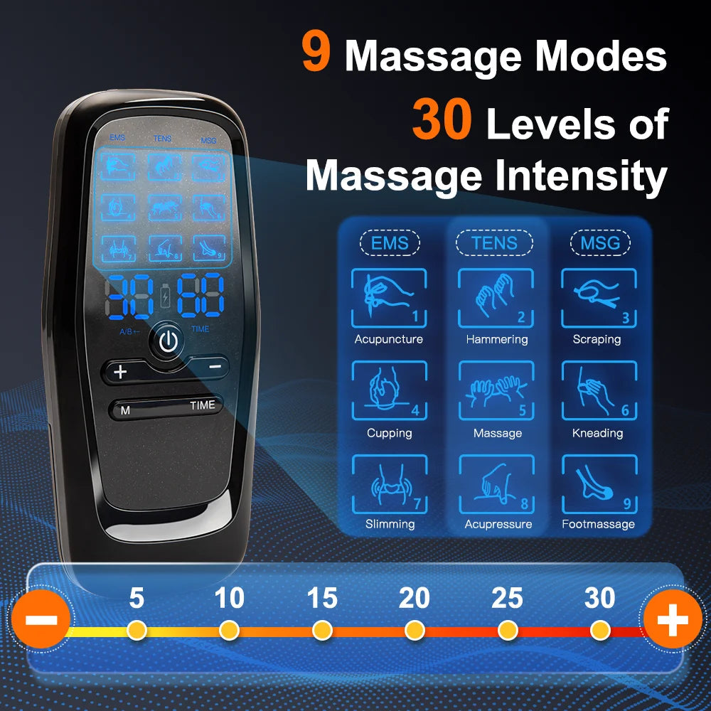 Physiotherapy Tens Muscle Stimulator Electric Ems Acupuncture Body Massage Digital Therapy Slimming Machine Electro Stimulator luvshop24