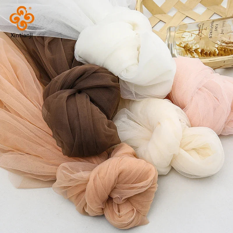 0.5/2/5m Low Stretch Corsetry Fabric Premium Strong Net Soft Nude Tulle for Corset,Power Mesh,DIY Women Dress,Bridal Veil Sewing luvshop24