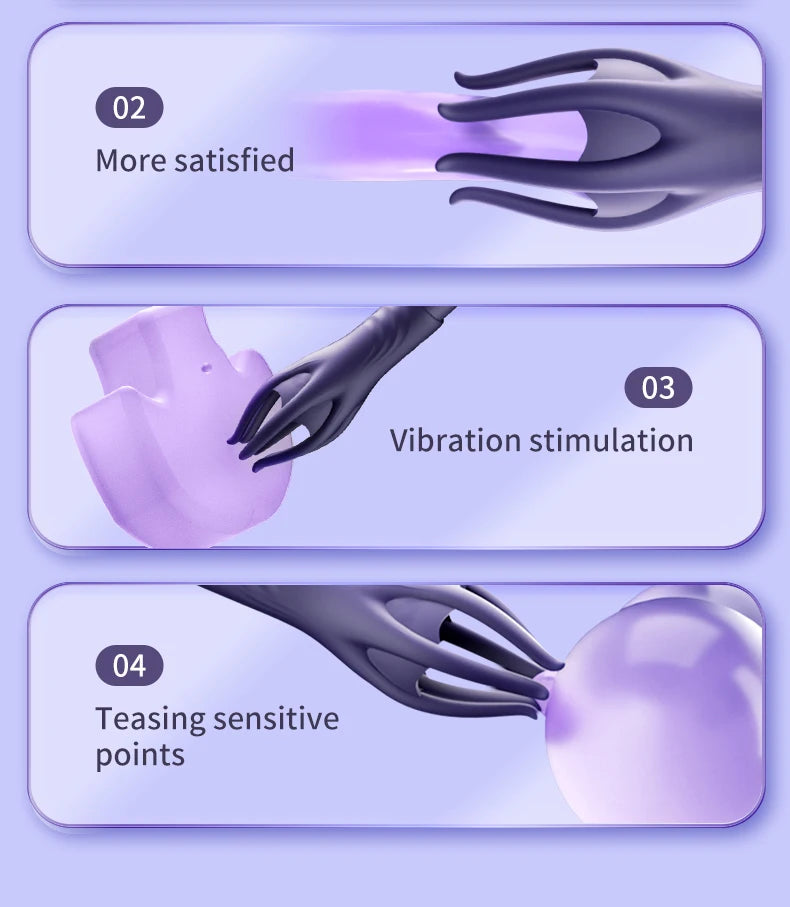 Powerful Vibrating Glans Trainer for Men Masturbator Penis G Spot Soft Fingertip Prolong Endurance Massage Vibrator Erotic Toys luvshop24