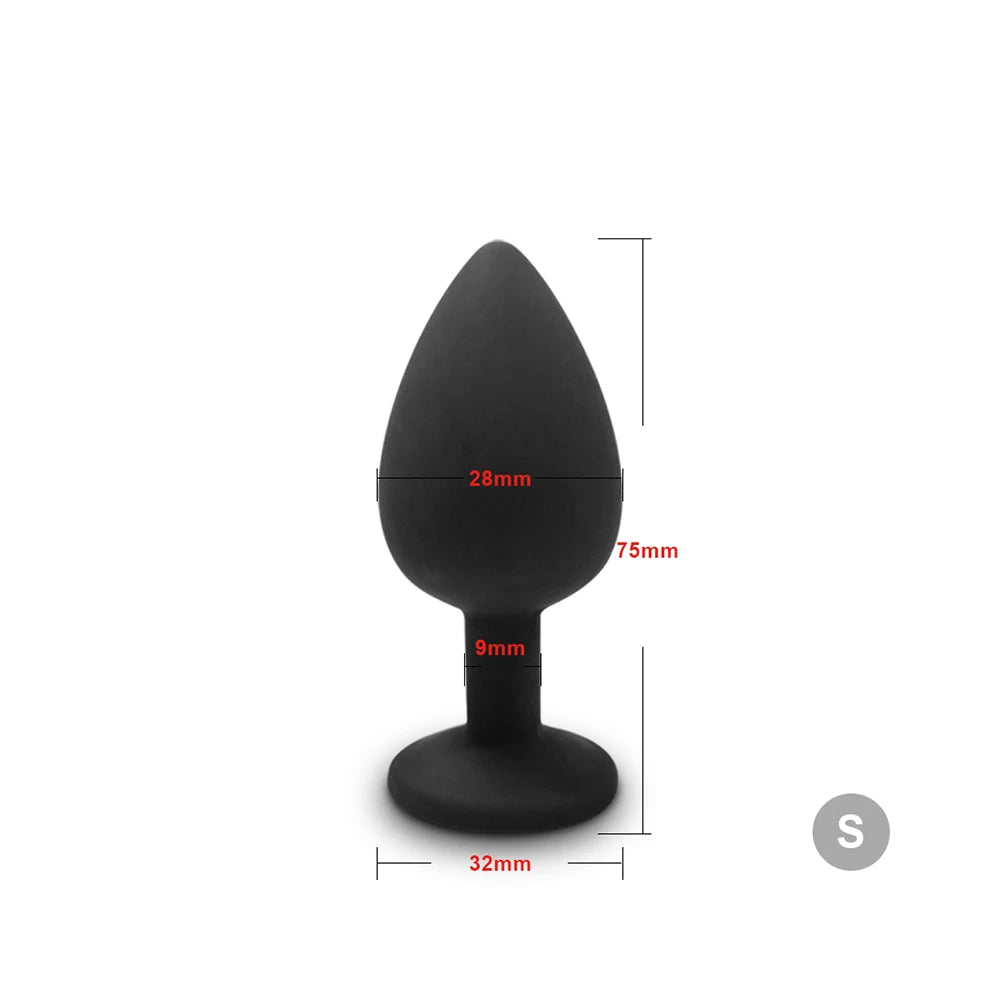 4pcs Soft Silicone Anal Plug Mini Erotic Bullet Vibrator Butt Plug Sex Toy for Men Women Gay Couples Anal Stimulator luvshop24