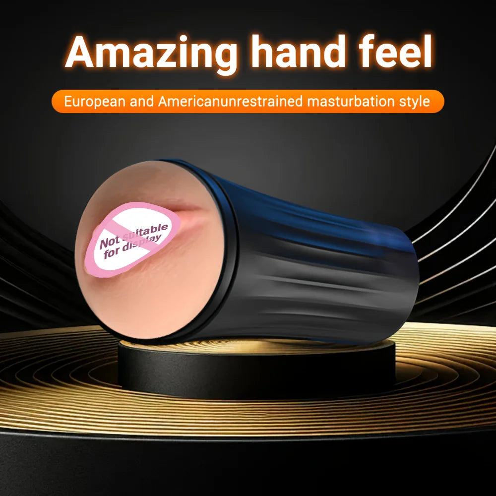 Male Masturbator Cup Adult Erotic Toys Realistic Rubber Vagina Penetration Soft Pocket Pussy Deep Throat Sexy Toys for Man luvshop24
