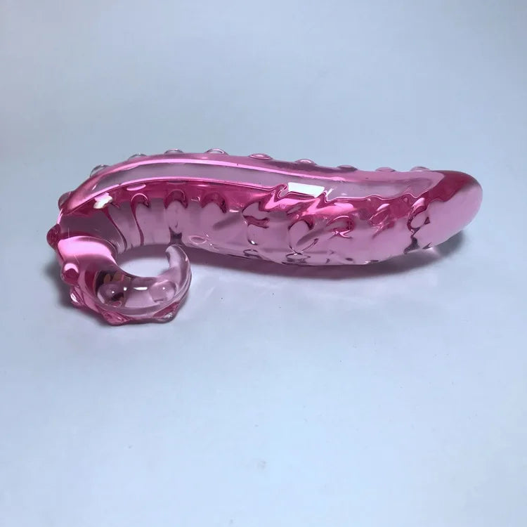 Sea Horse Glass Anal Plugs Wholesale Glass Masturbation Erotic Toys Pink Purple Black Green Blue Crystal Glass Dildos for Women luvshop24