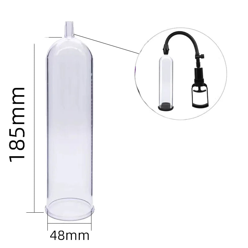 Accessories for Penis Pump Cylinder Flask Part Replacement for Dick Extender Enhancer Stretcher Vacuum Pumps Sex Toys Men luvshop24