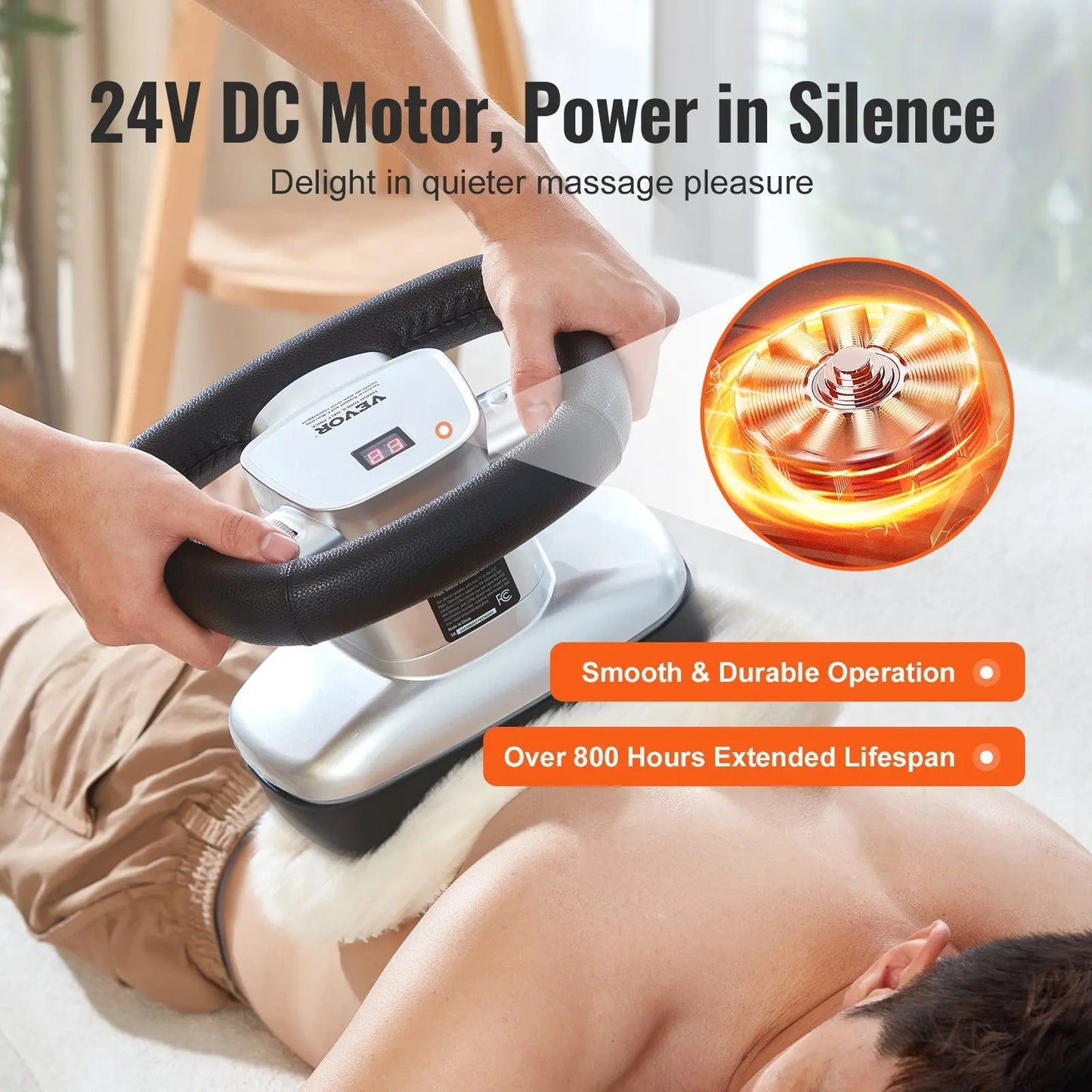 Professional 400-4600rpm Variable Speed Chiropractic Massager Handheld Therapeutic Orbital Body Neck Shoulder Therapist Massager luvshop24
