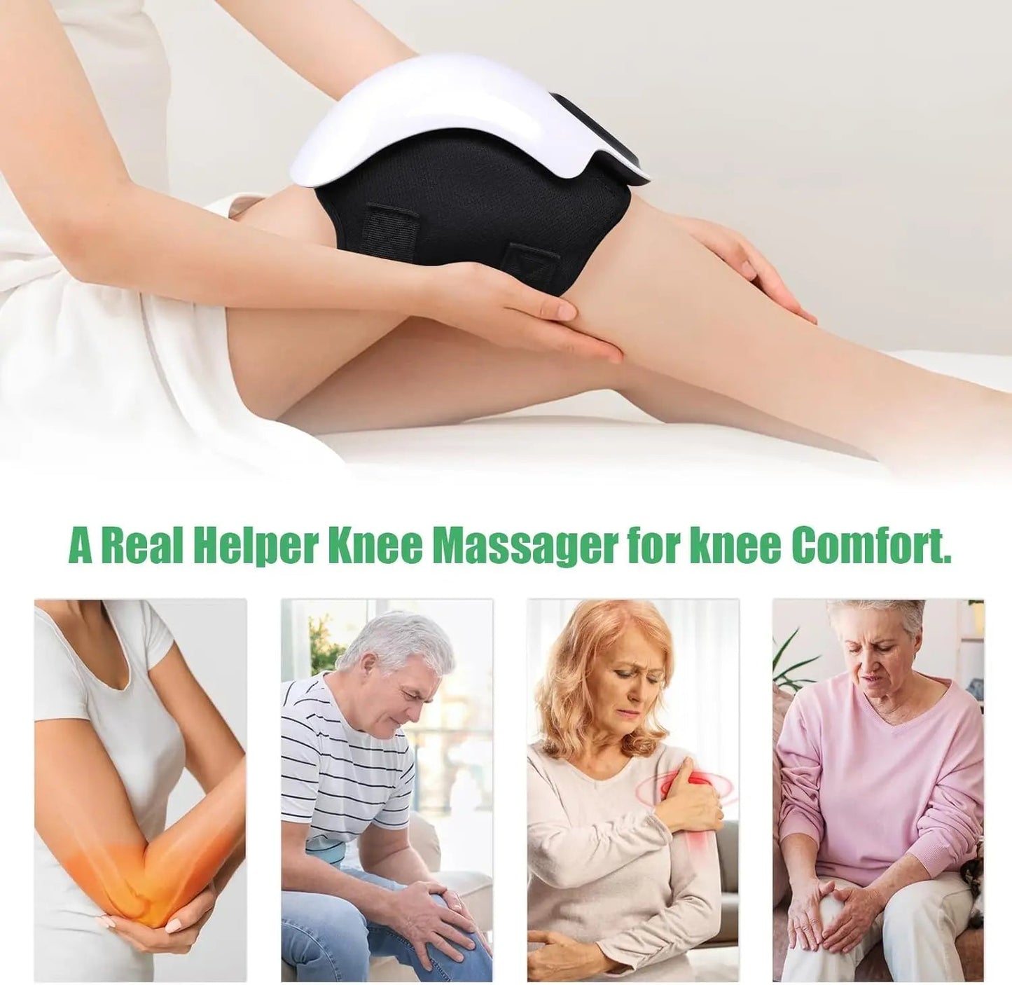 Multifunctional Smart Cordless Knee Massager Vibration Knee Relaxing Massage Machine Joint Knee Device Gifts for Grandma Grandpa luvshop24