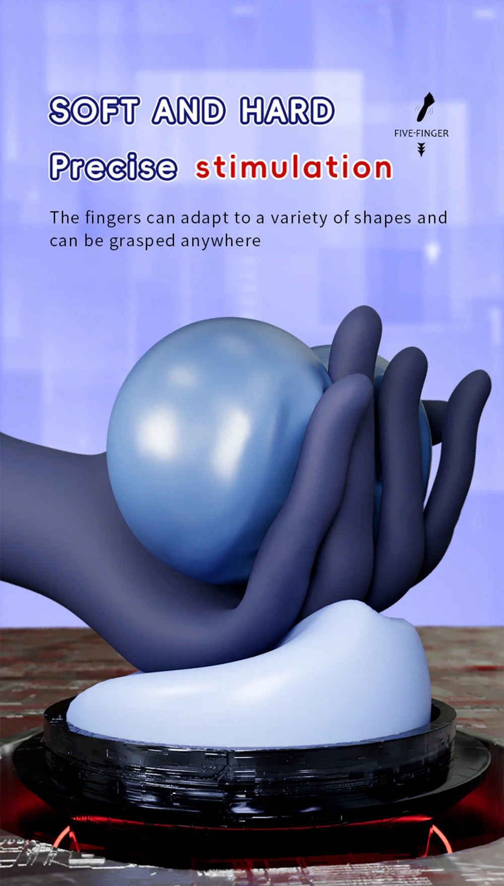 Glans Trainer for Men Powerful Vibrating Penis G Spot Masturbator Soft Fingertip Prolong Endurance Massage Vibrator Erotic Toys luvshop24