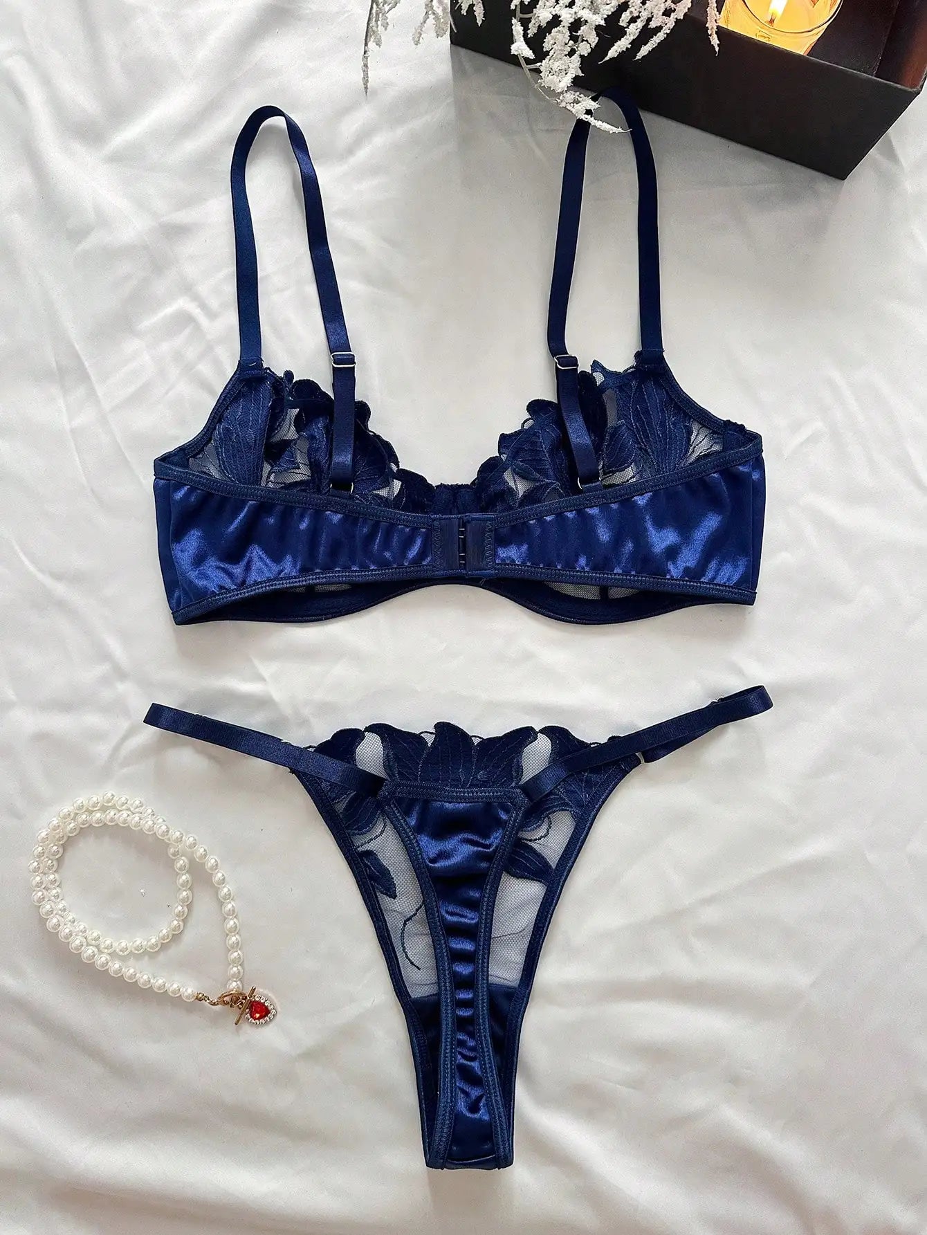 2025 Lace Sexy Erotic Floral Embroidery Lingerie Set For Women Sensual Erotic Sexy 2-Piece Bra + Panty Underwear Set luvshop24