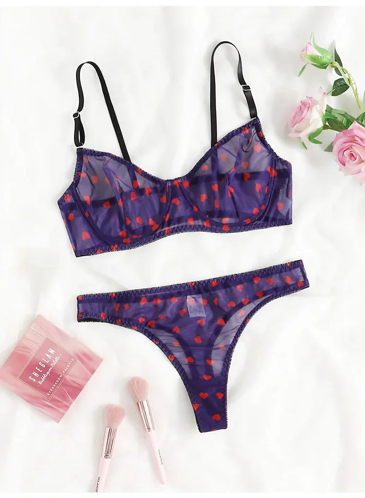 Female Lingerie Sexy Lingerie for Women Body Shorts Push-up Bra Fancy Woman Underwear Transparent Intimate Lingerie Set luvshop24