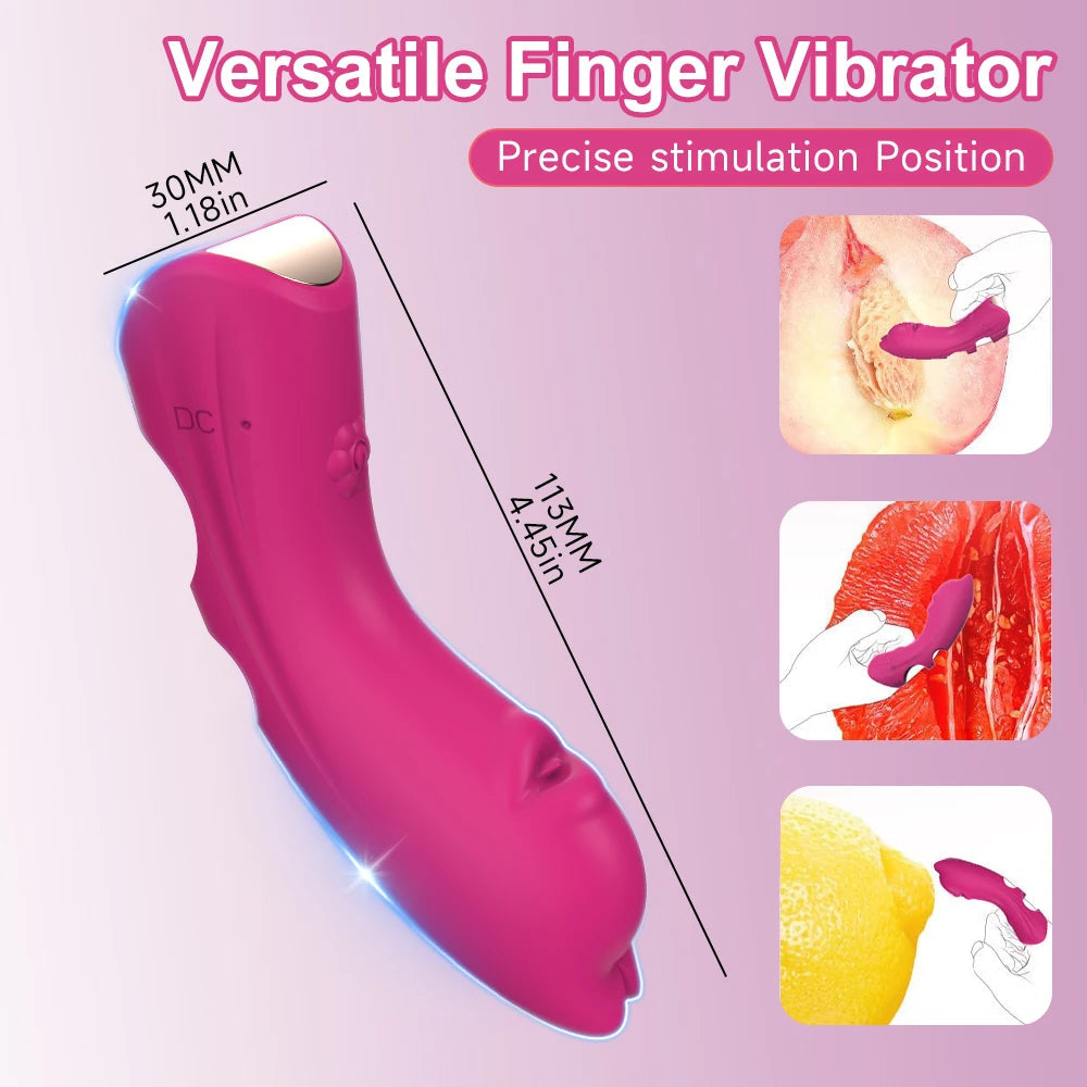 10 Speed G-Spot Finger Vibrator Clitoral Nipple Stimulation Massage Masturbator Suitable for Adult Women or Couples Sex Toy luvshop24
